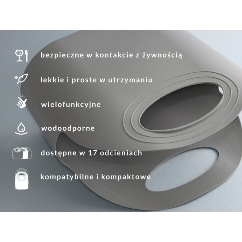 Koszyk na zakupy CLASSIC Flexibag 5,5L srebrny