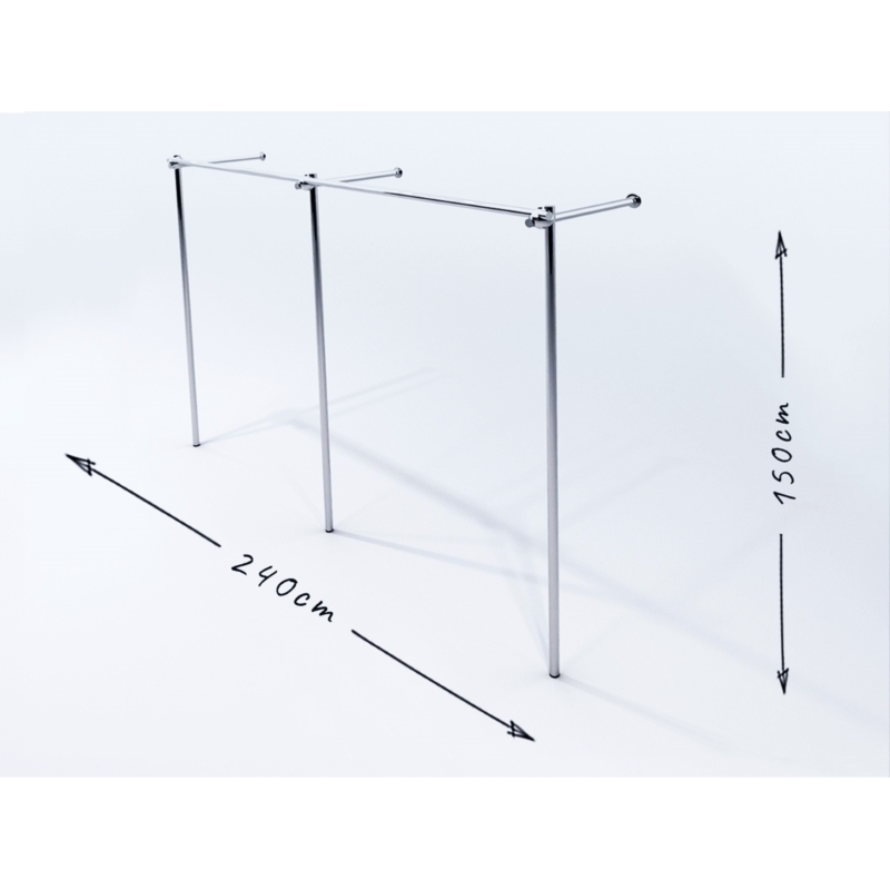 Wieszak na ubrania do garderoby 240x40x150cm