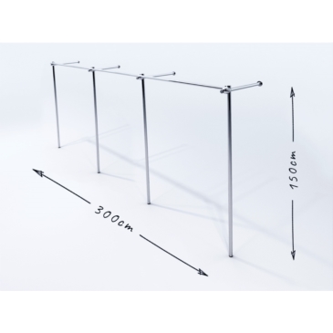 Wieszak na ubrania do garderoby 300x40x150cm