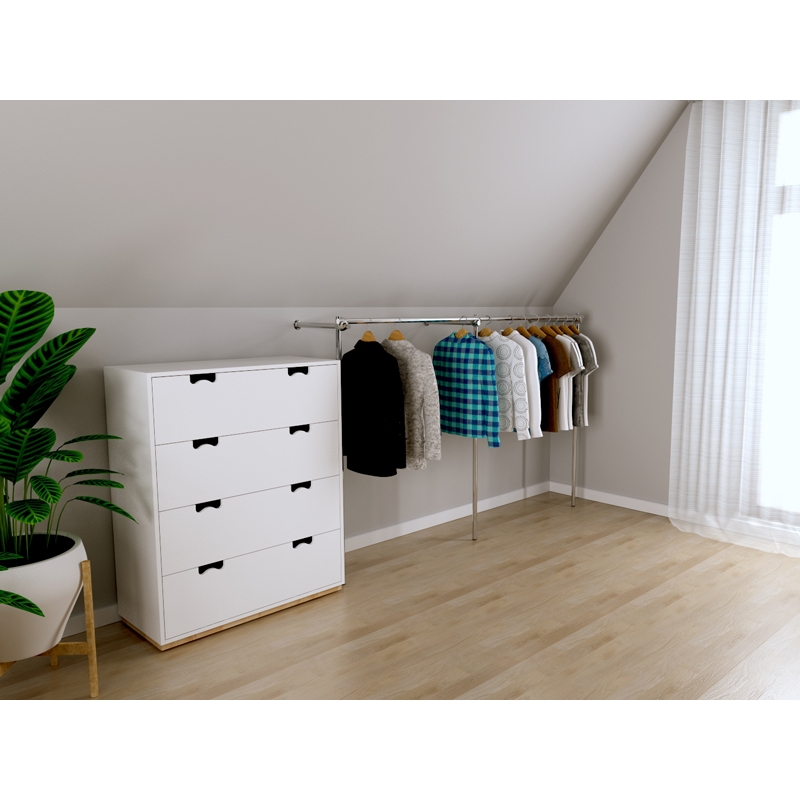 Wieszak na ubrania do garderoby 360x40x150cm