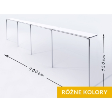 Wieszak odzieżowy, sklepowy, z półką, chrom