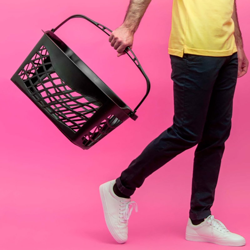 EURO BASKET koszyk sklepowy 26L niebieski