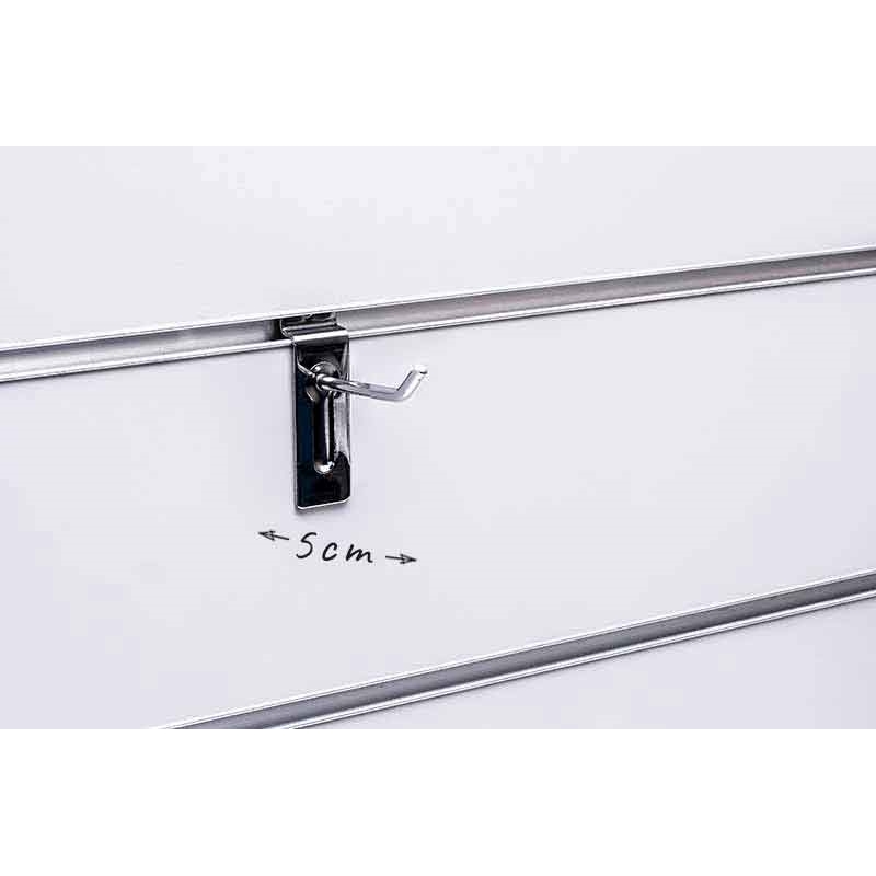 Haczyk pojedynczy Slatwall chrom