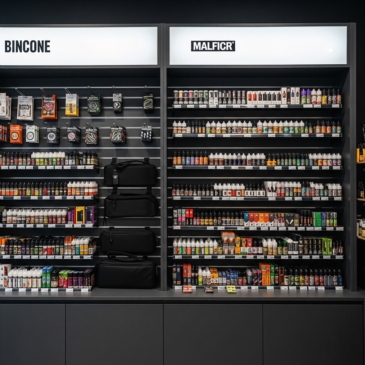 Panel sklepowy Slatwall Shopwall Czarny