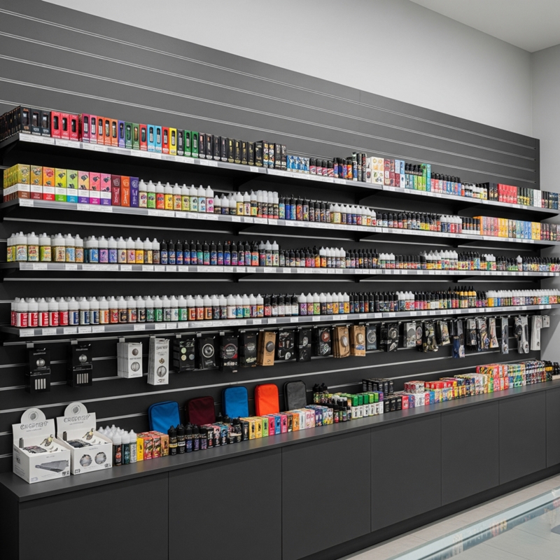 Panel sklepowy Slatwall Shopwall Czarny