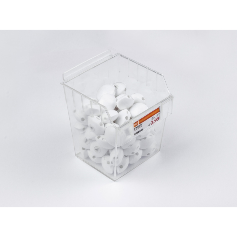 Pojemnik TOP wysoki 15x15x18cm krystaliczny