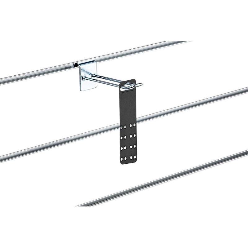 Zawieszka na haczyk z otworami, czarna 3,5x12cm