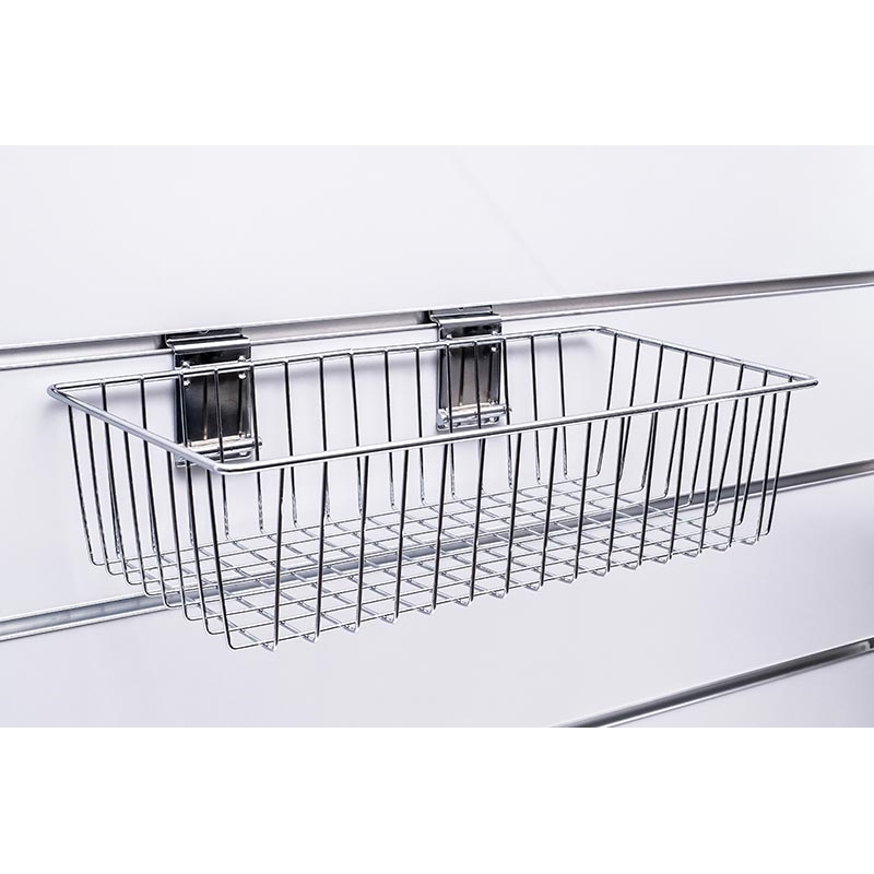 Kosz Slatwall 40x20x10cm (szer./gł./wys.) chrom