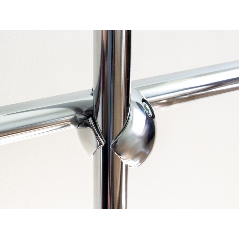 Złącze dwukierunkowe, prawe, do rury fi 25, chrom