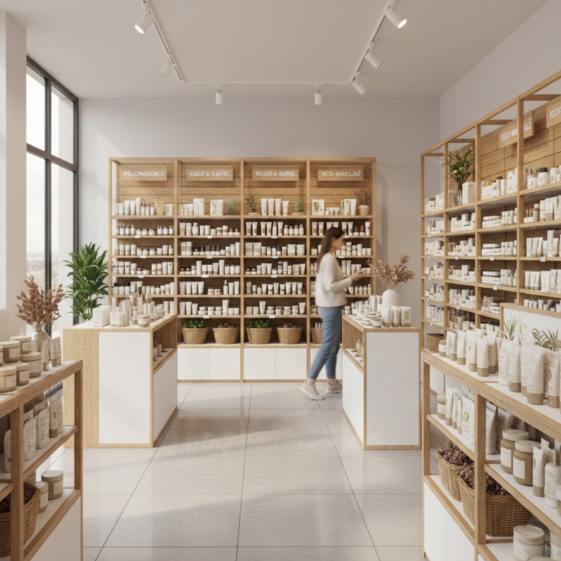 Panel sklepowy Slatwall Shopwall Dąb