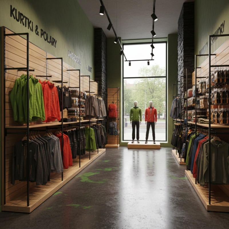 Panel sklepowy Slatwall Shopwall Dąb