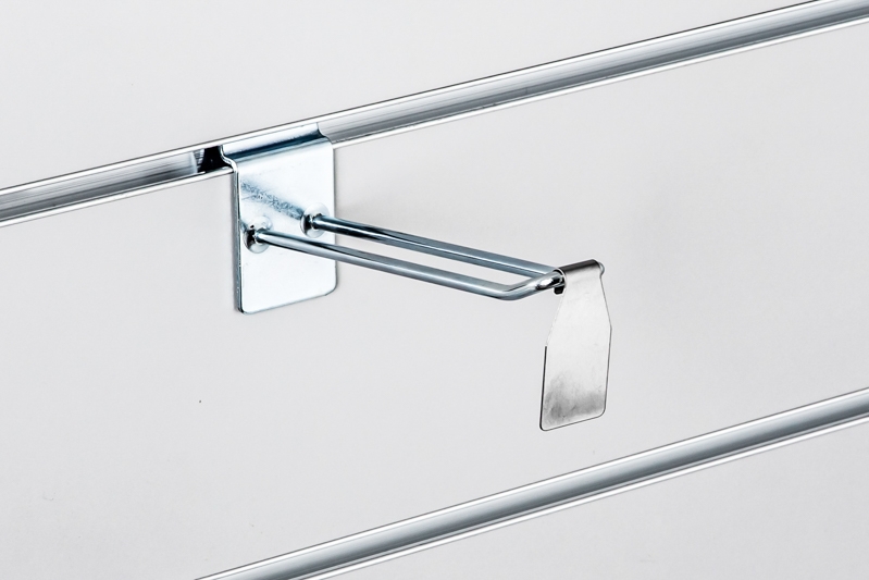 Etykietka cenowa 27x30mm, metal, na hak podwójny